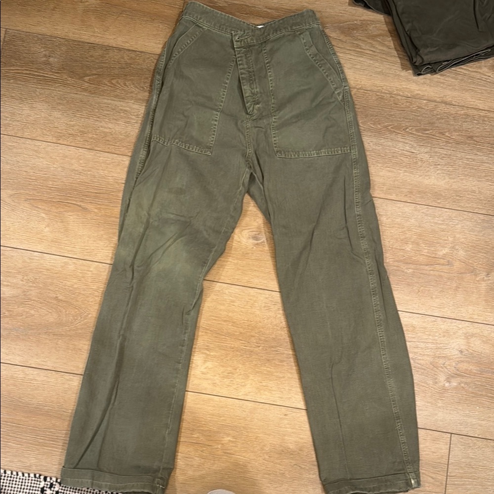 Anine Bing Olive Green Pants